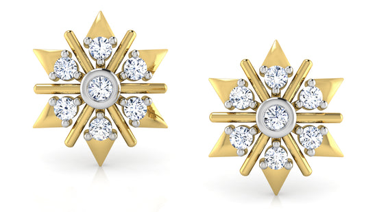 Naturally Stylish Diamond Earrings