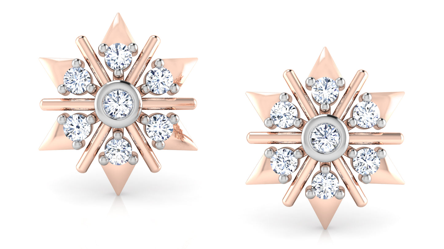 Naturally Stylish Diamond Earrings