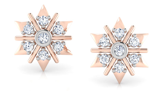 Naturally Stylish Diamond Earrings