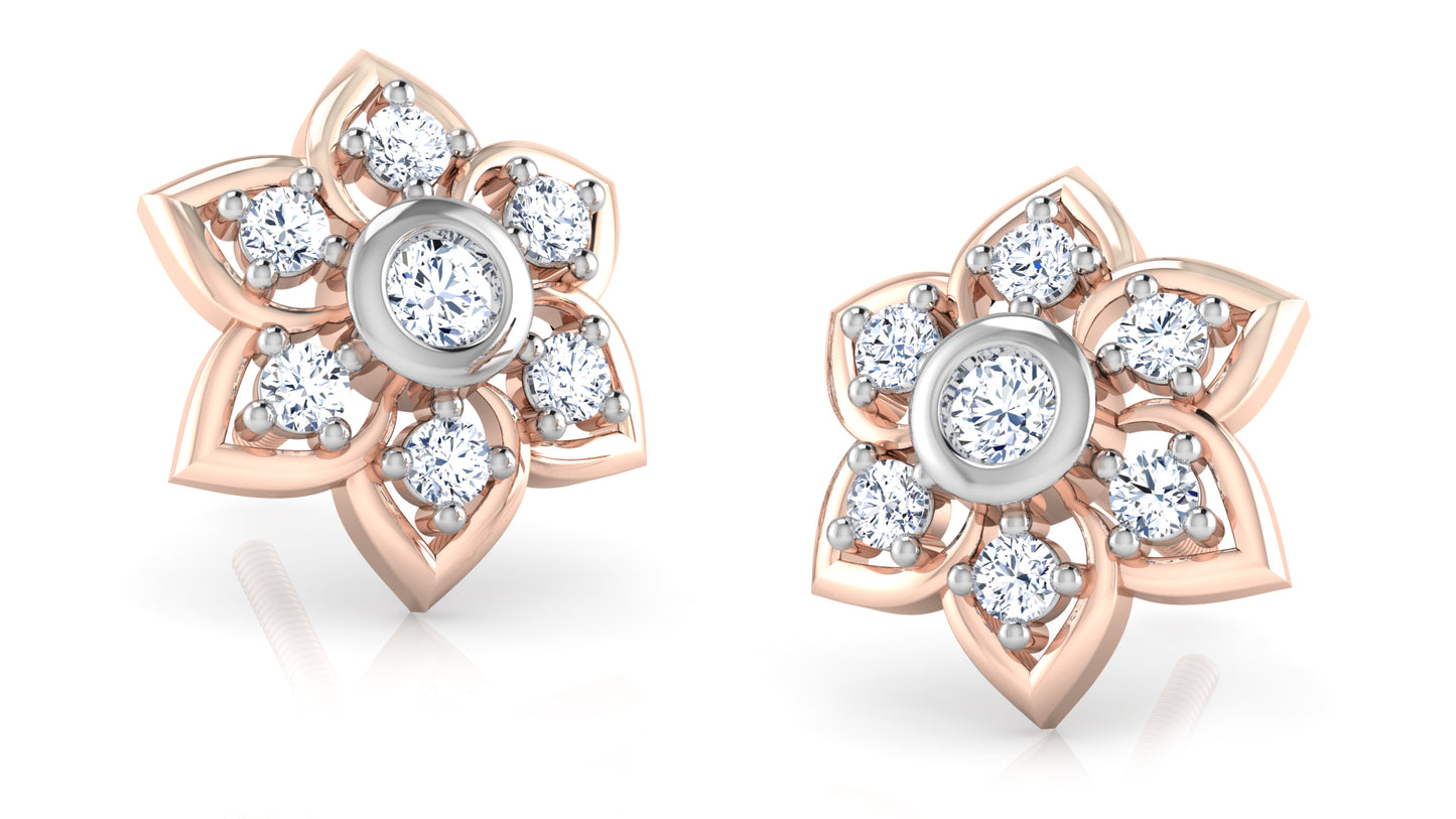 Purely Flowers Diamond Earrings