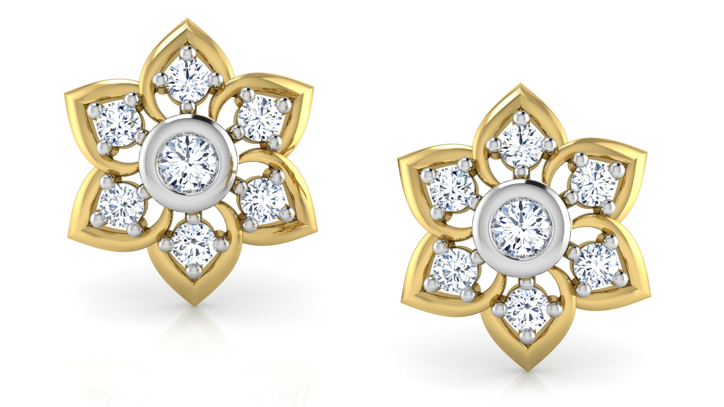 Purely Flowers Diamond Earrings