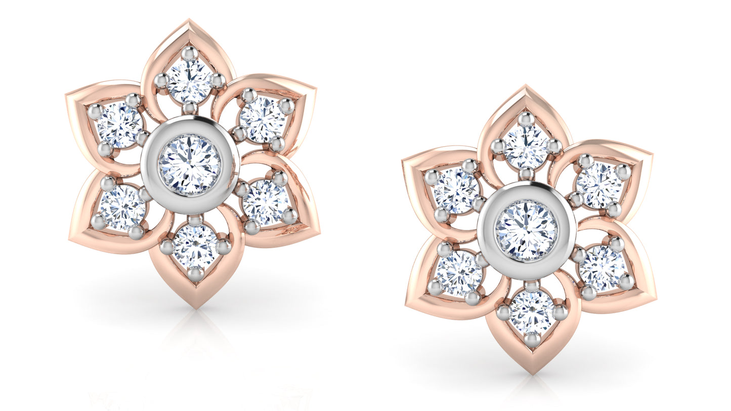 Purely Flowers Diamond Earrings