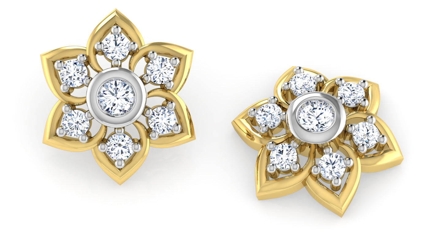 Purely Flowers Diamond Earrings