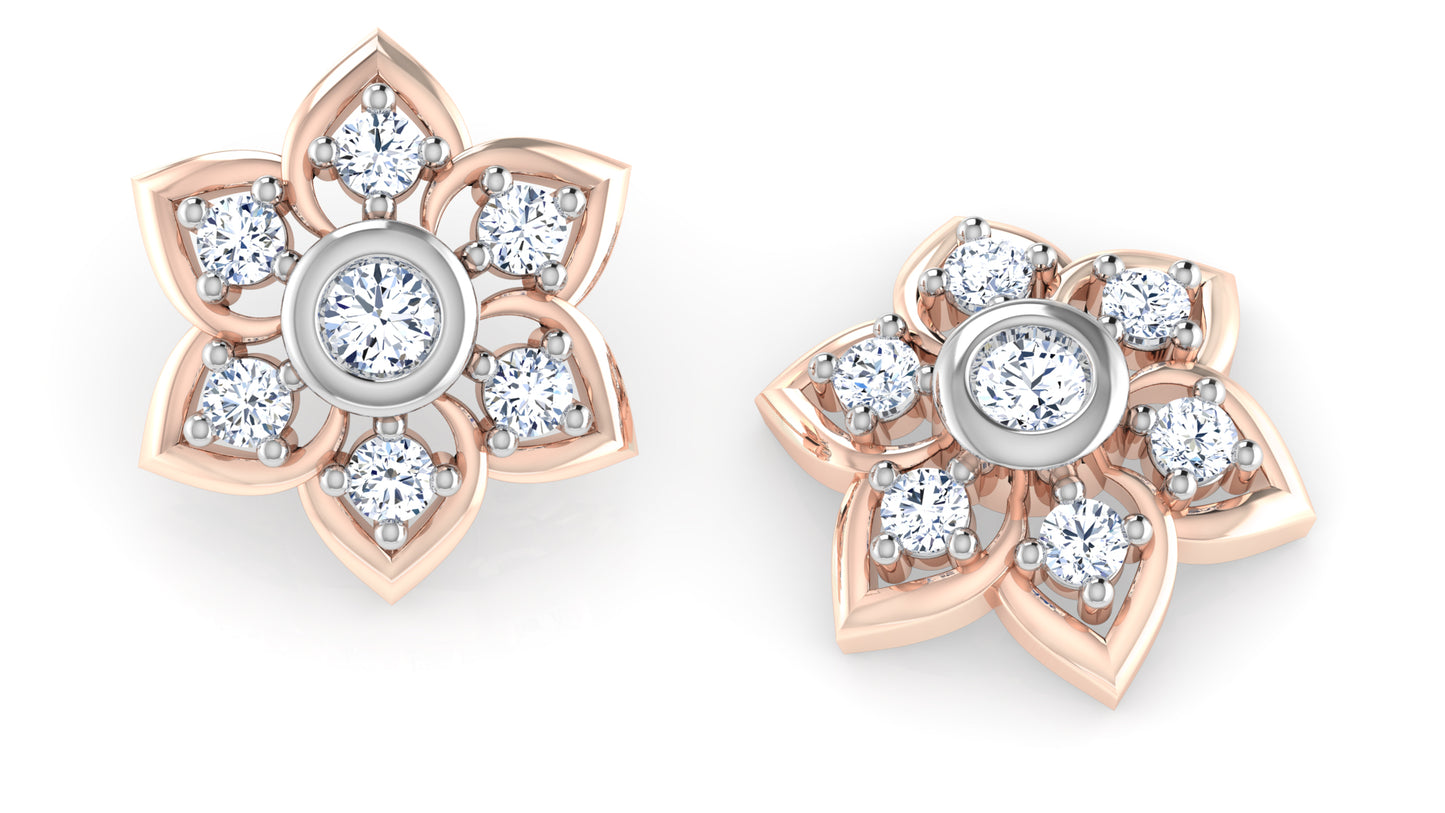 Purely Flowers Diamond Earrings