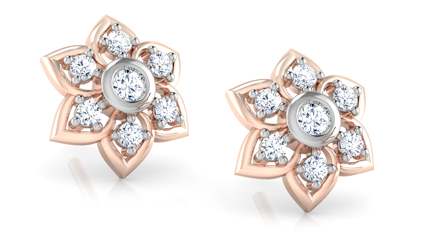 Purely Flowers Diamond Earrings