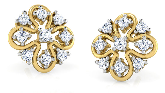 Gold Diamond Havoc Diamond Earrings