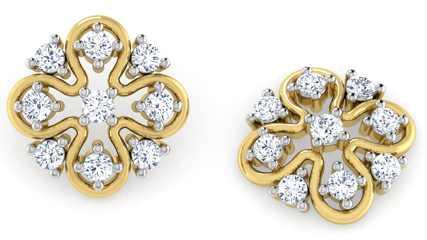 Gold Diamond Havoc Diamond Earrings