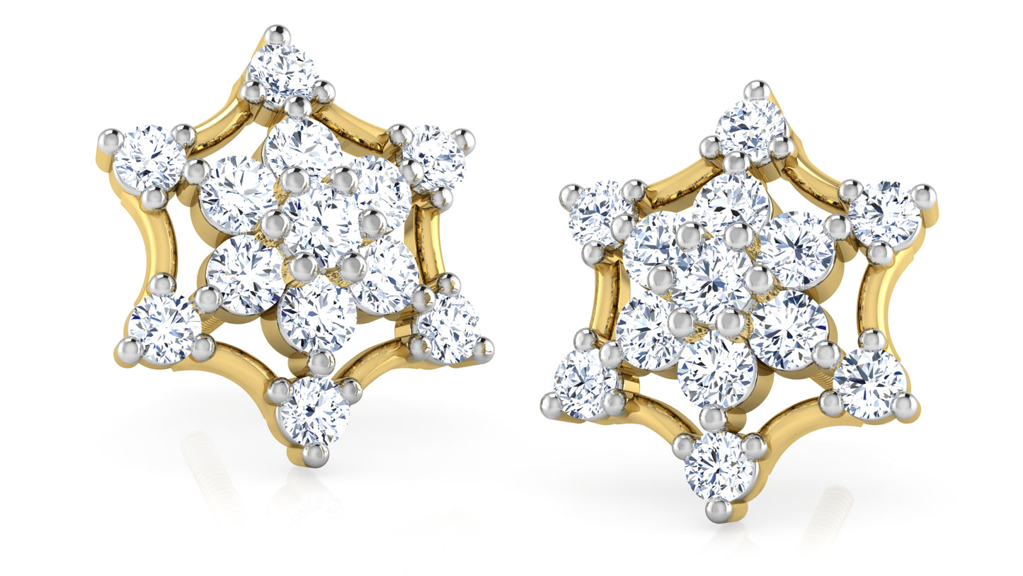 Happy Stars Diamond Earrings