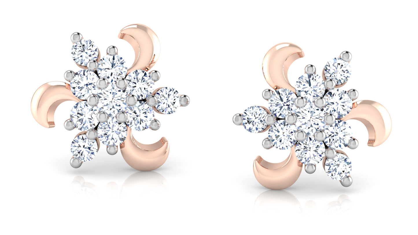 Nature's Drama Diamond Earrings