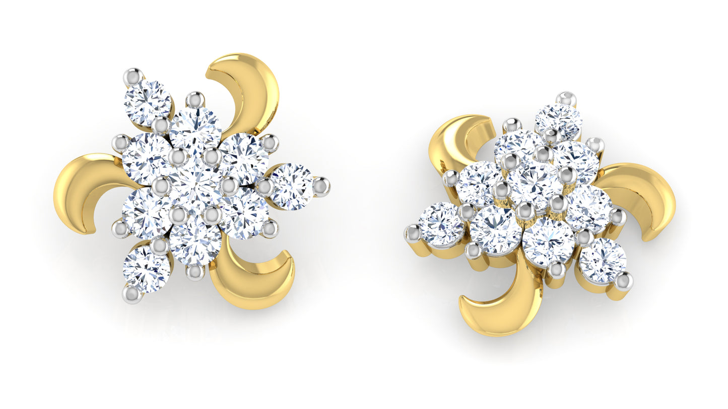 Nature's Drama Diamond Earrings