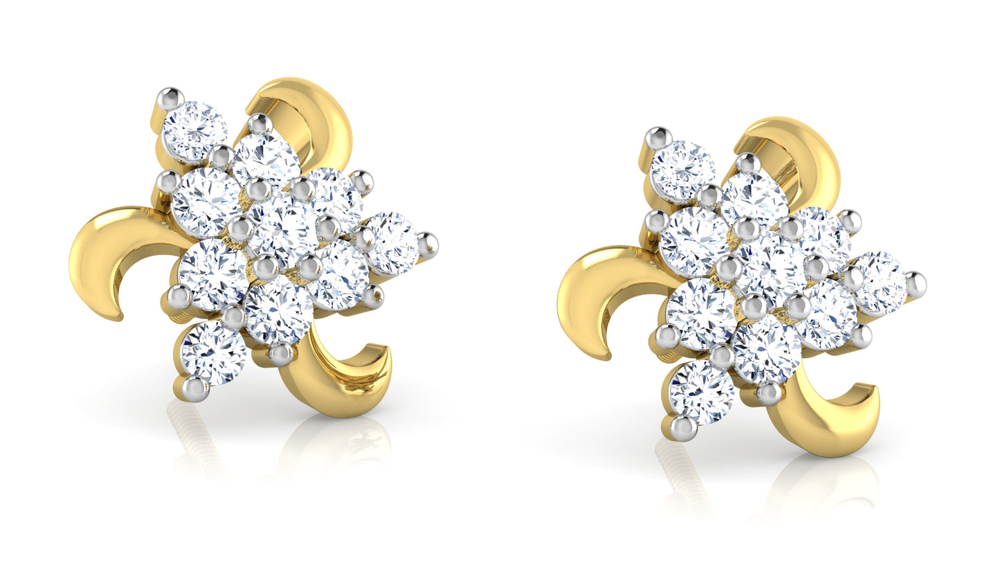 Nature's Drama Diamond Earrings