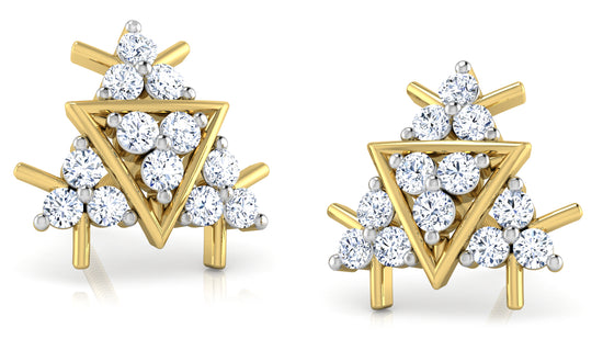 Triangle Retreat Diamond Earrings