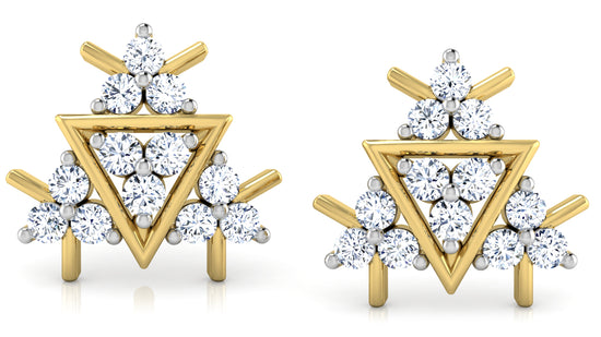 Triangle Retreat Diamond Earrings