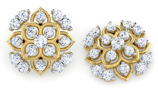 Golden Wonder Diamond Earrings