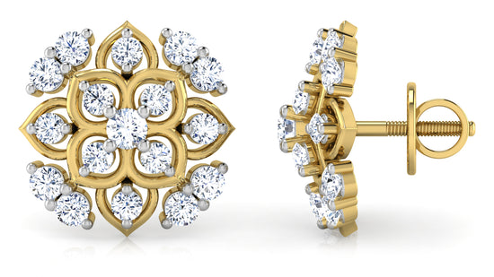 Golden Wonder Diamond Earrings