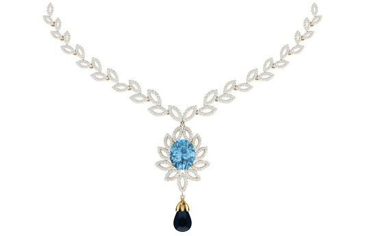 Patrician Beauty Diamond Necklace and Earring Set