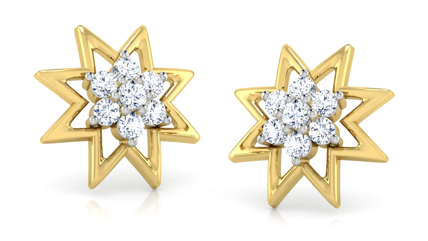 Star Beauty Diamond Earrings