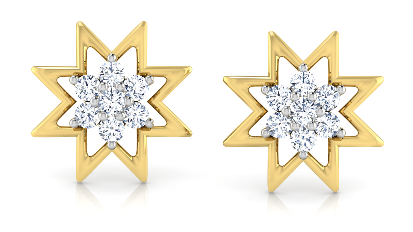 Star Beauty Diamond Earrings