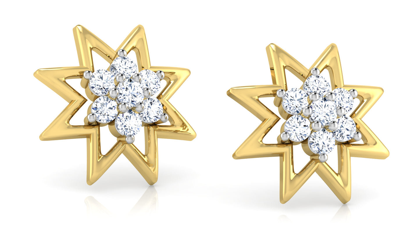 Star Beauty Diamond Earrings