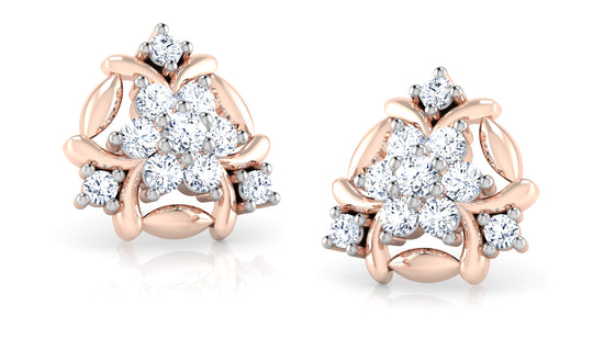 Flower Summit Diamond Earrings