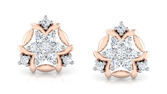 Flower Summit Diamond Earrings