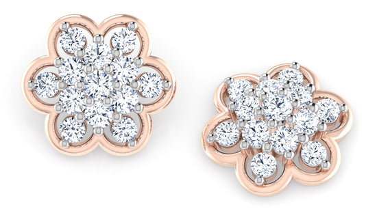 Rosy Day Diamond Earrings