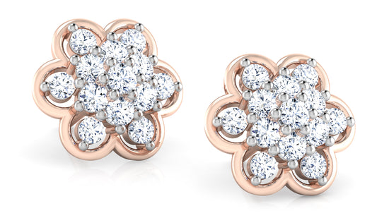 Rosy Day Diamond Earrings