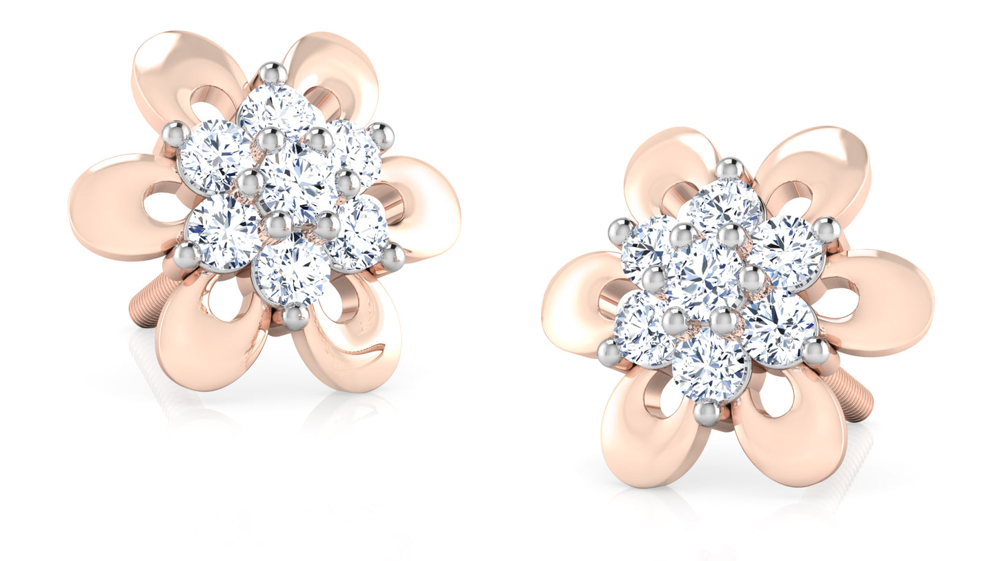 Flower Frenzy Diamond Earrings