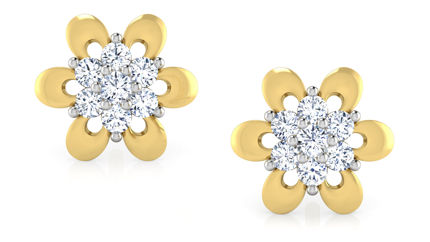 Flower Frenzy Diamond Earrings