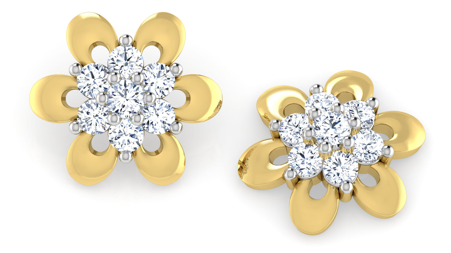 Flower Frenzy Diamond Earrings