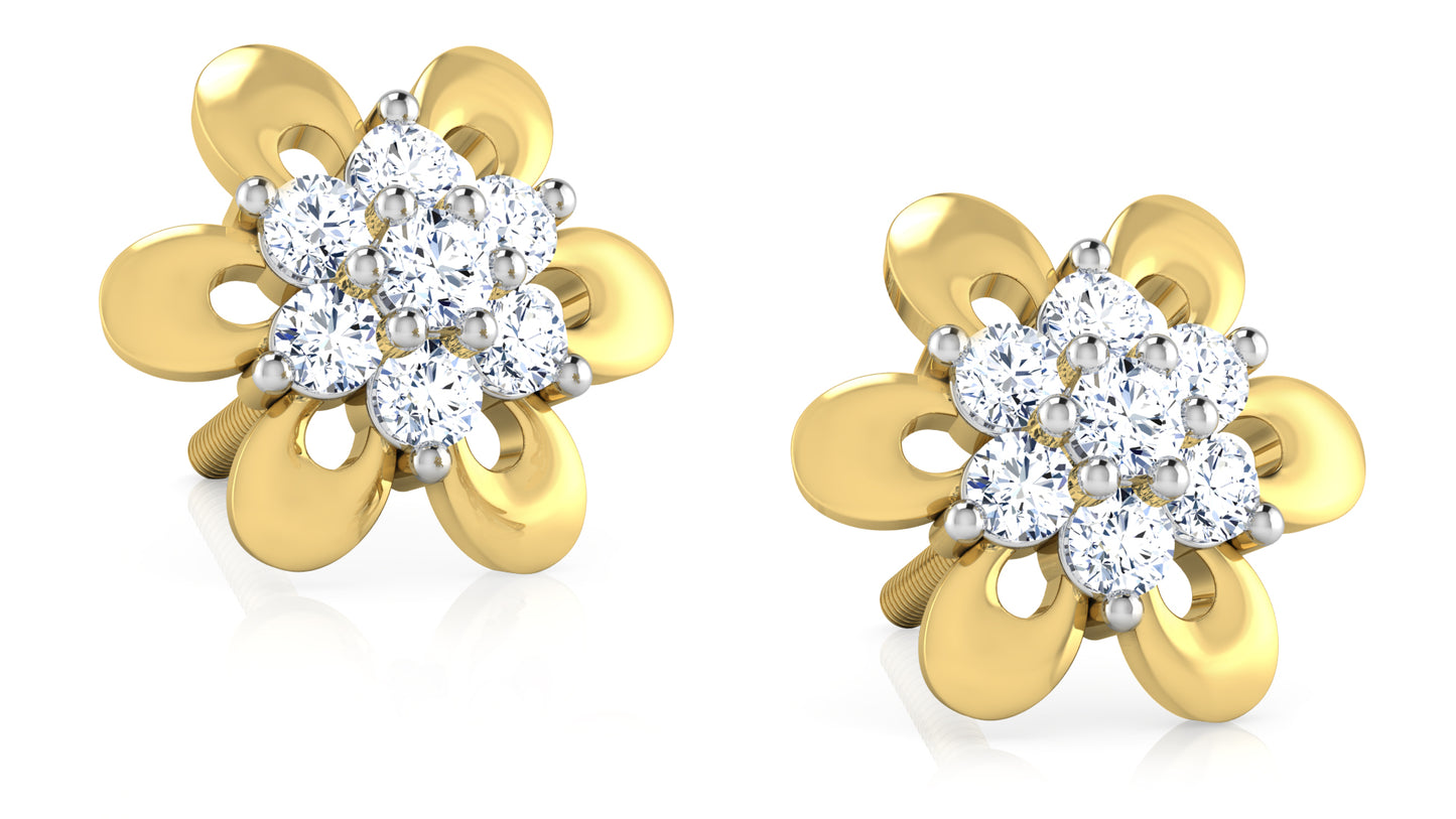 Flower Frenzy Diamond Earrings