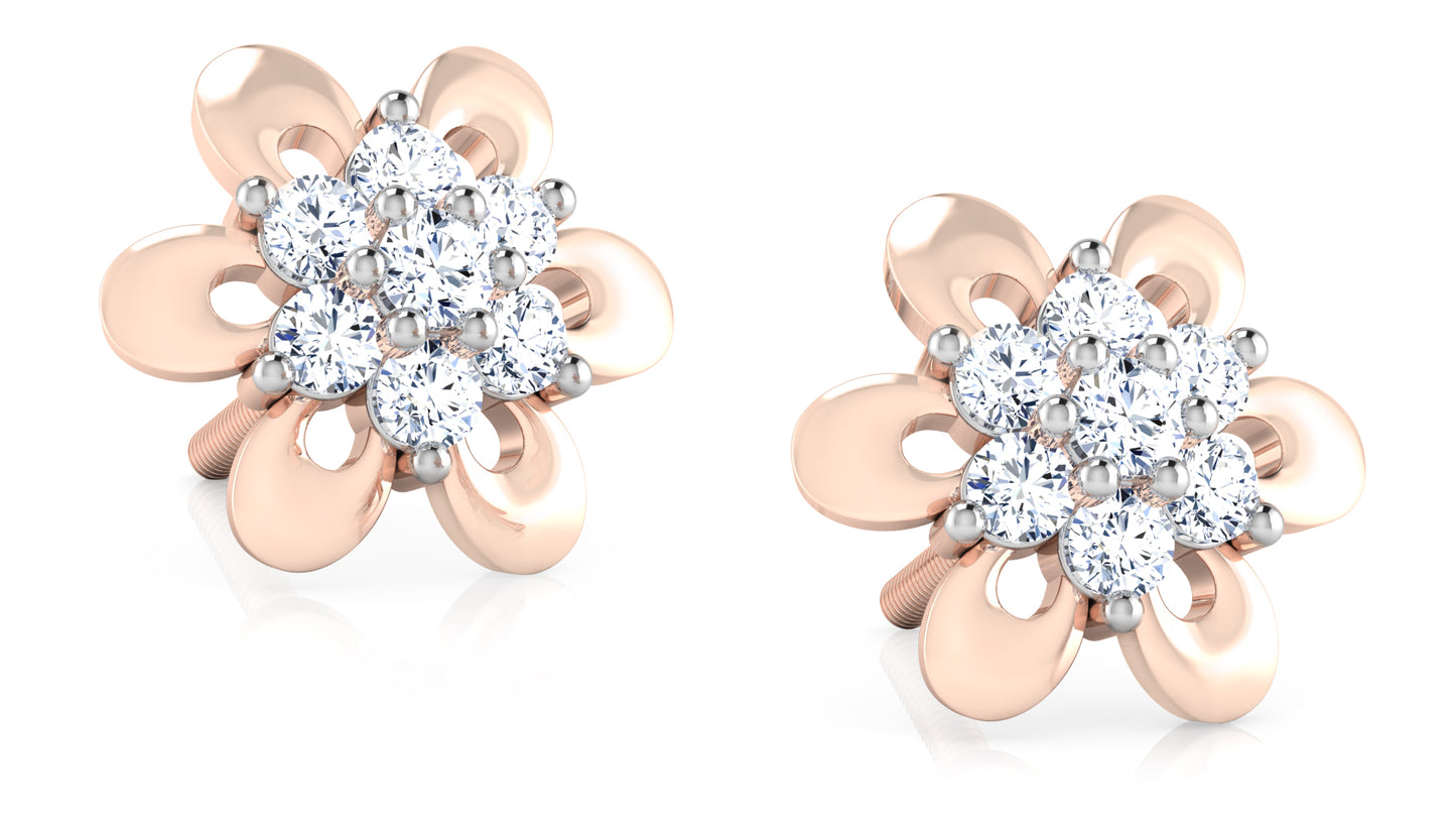 Flower Frenzy Diamond Earrings