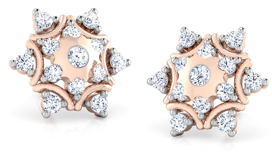 Misty Florals Diamond Earrings