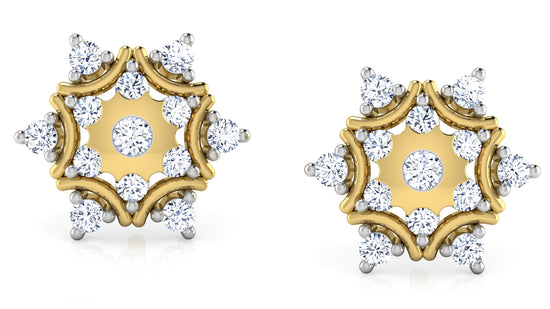 Misty Florals Diamond Earrings