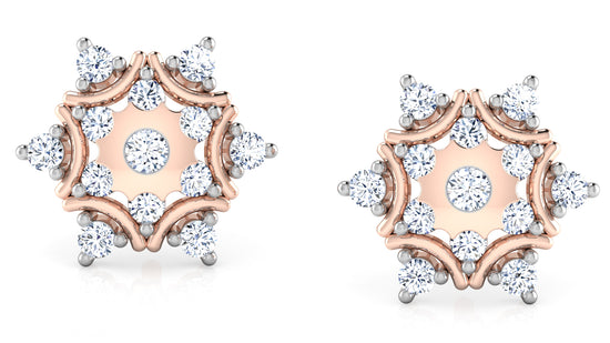 Misty Florals Diamond Earrings