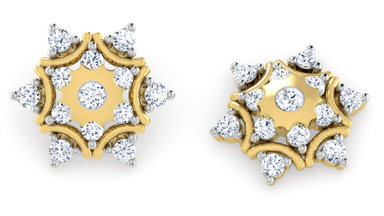 Misty Florals Diamond Earrings