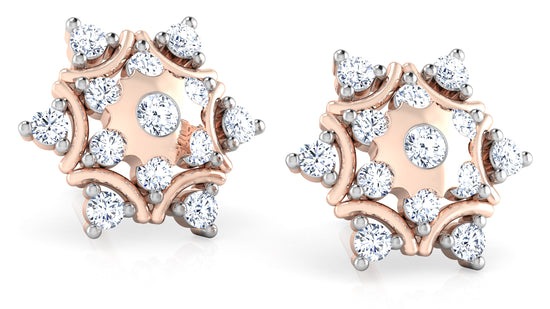 Misty Florals Diamond Earrings