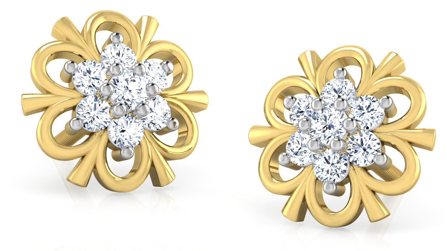 Honey Hills Diamond Earrings