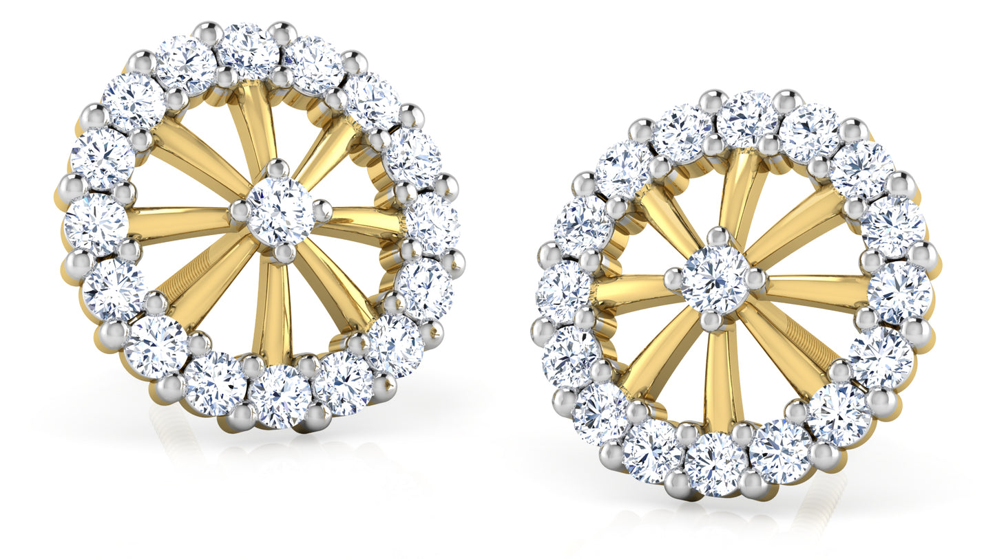 Wheel of Fortune Diamond Earrings