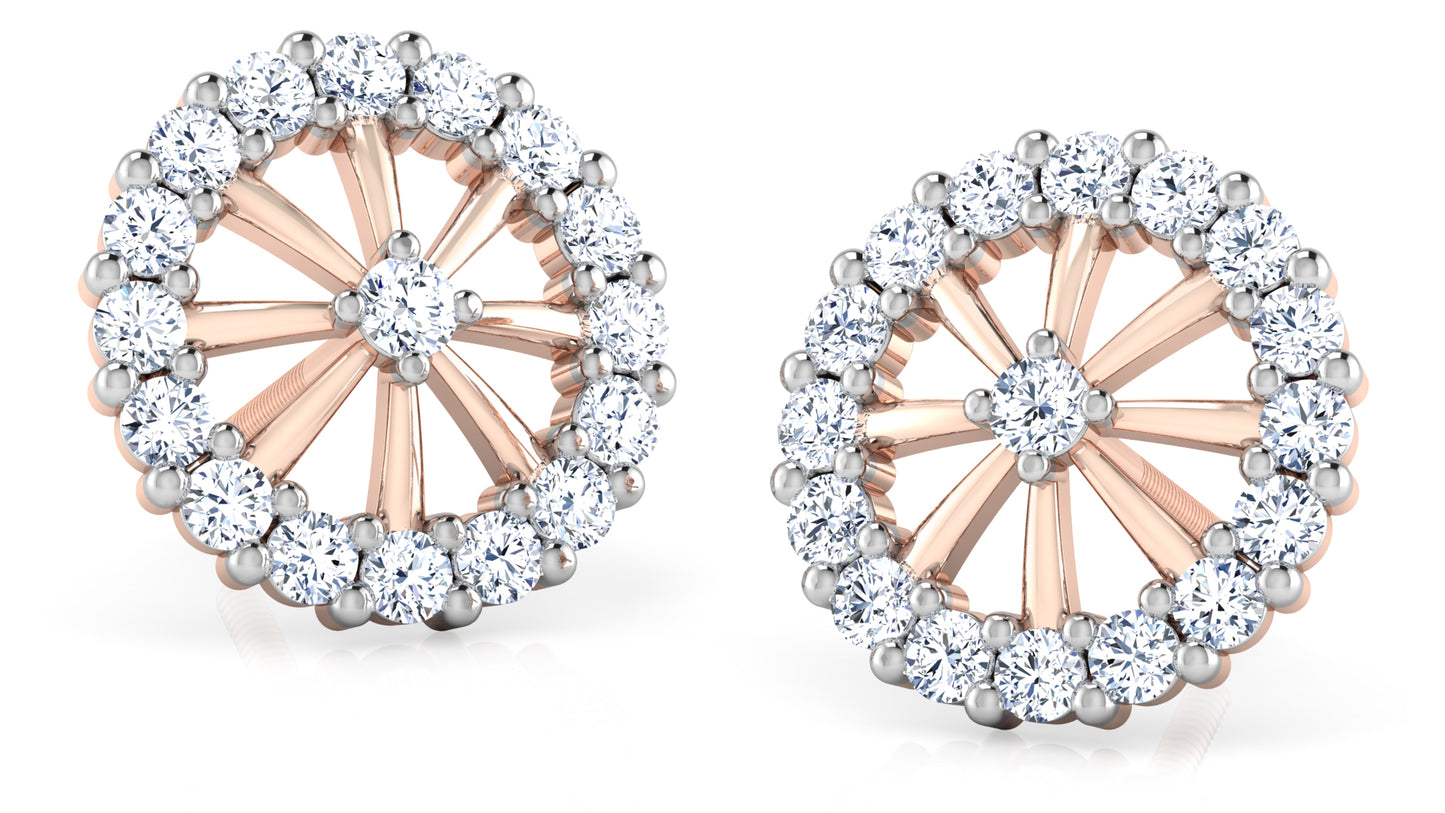 Wheel of Fortune Diamond Earrings