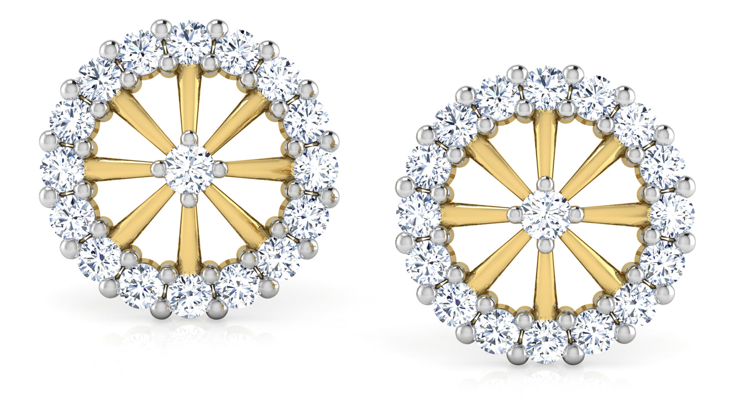 Wheel of Fortune Diamond Earrings