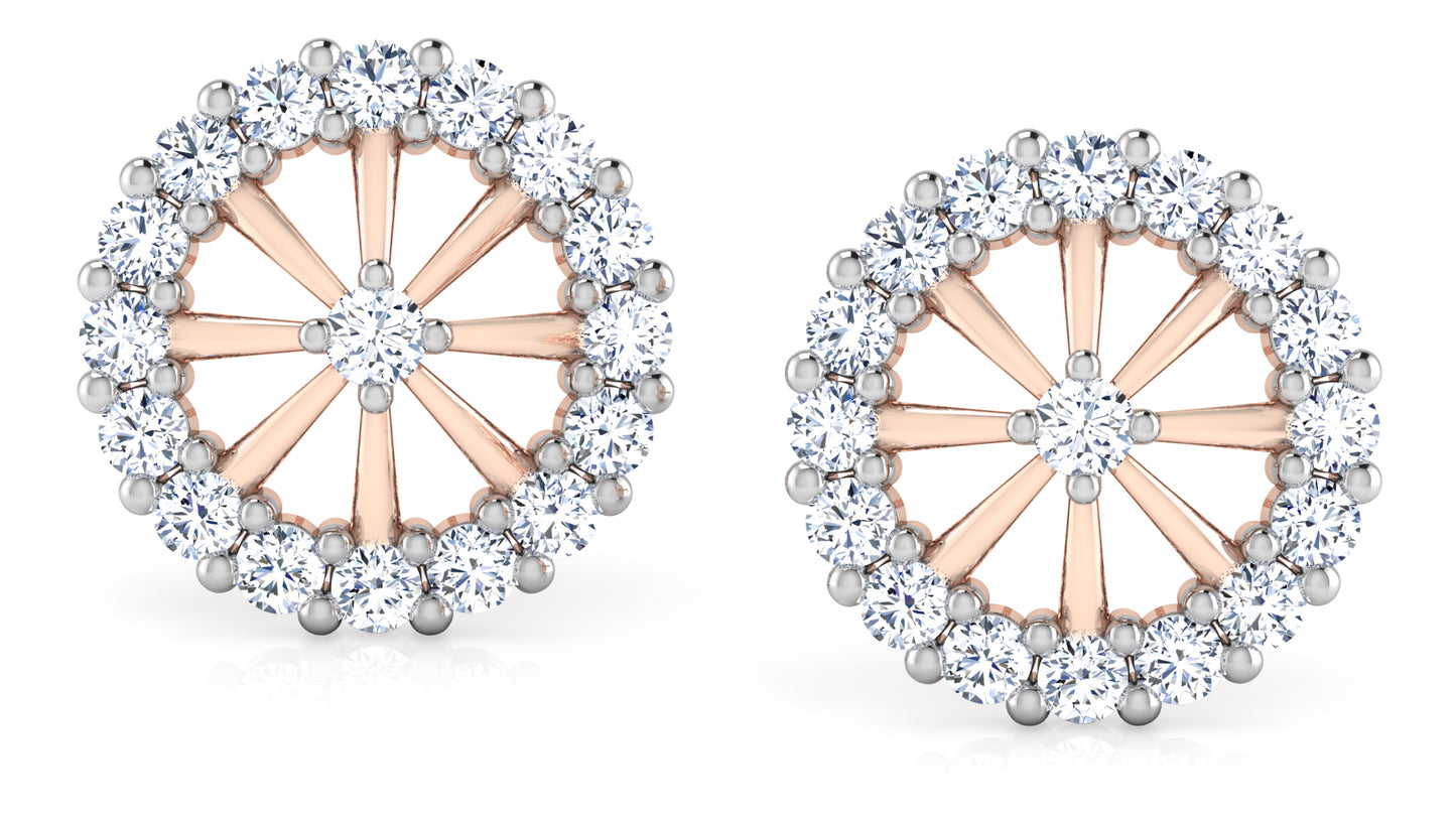 Wheel of Fortune Diamond Earrings