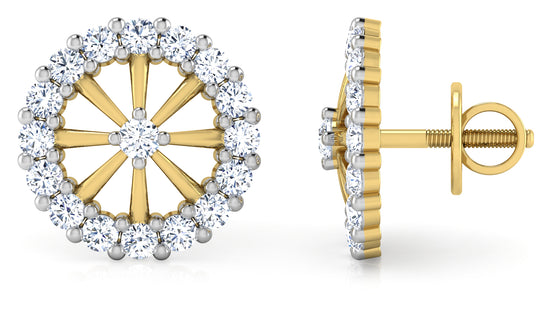 Wheel of Fortune Diamond Earrings