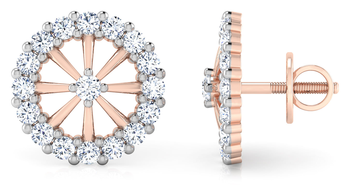 Wheel of Fortune Diamond Earrings