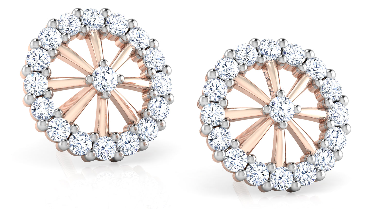 Wheel of Fortune Diamond Earrings