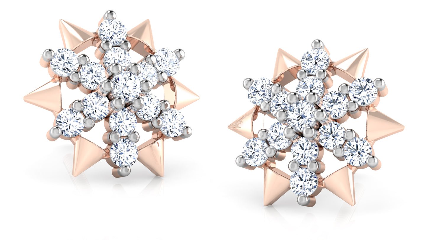 Stars n Cones Diamond Earrings