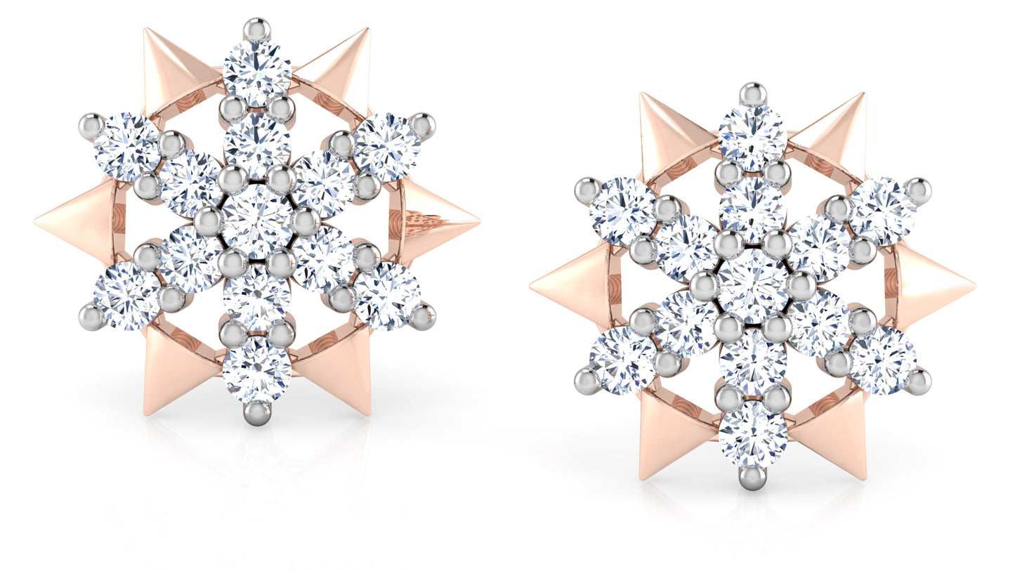 Stars n Cones Diamond Earrings