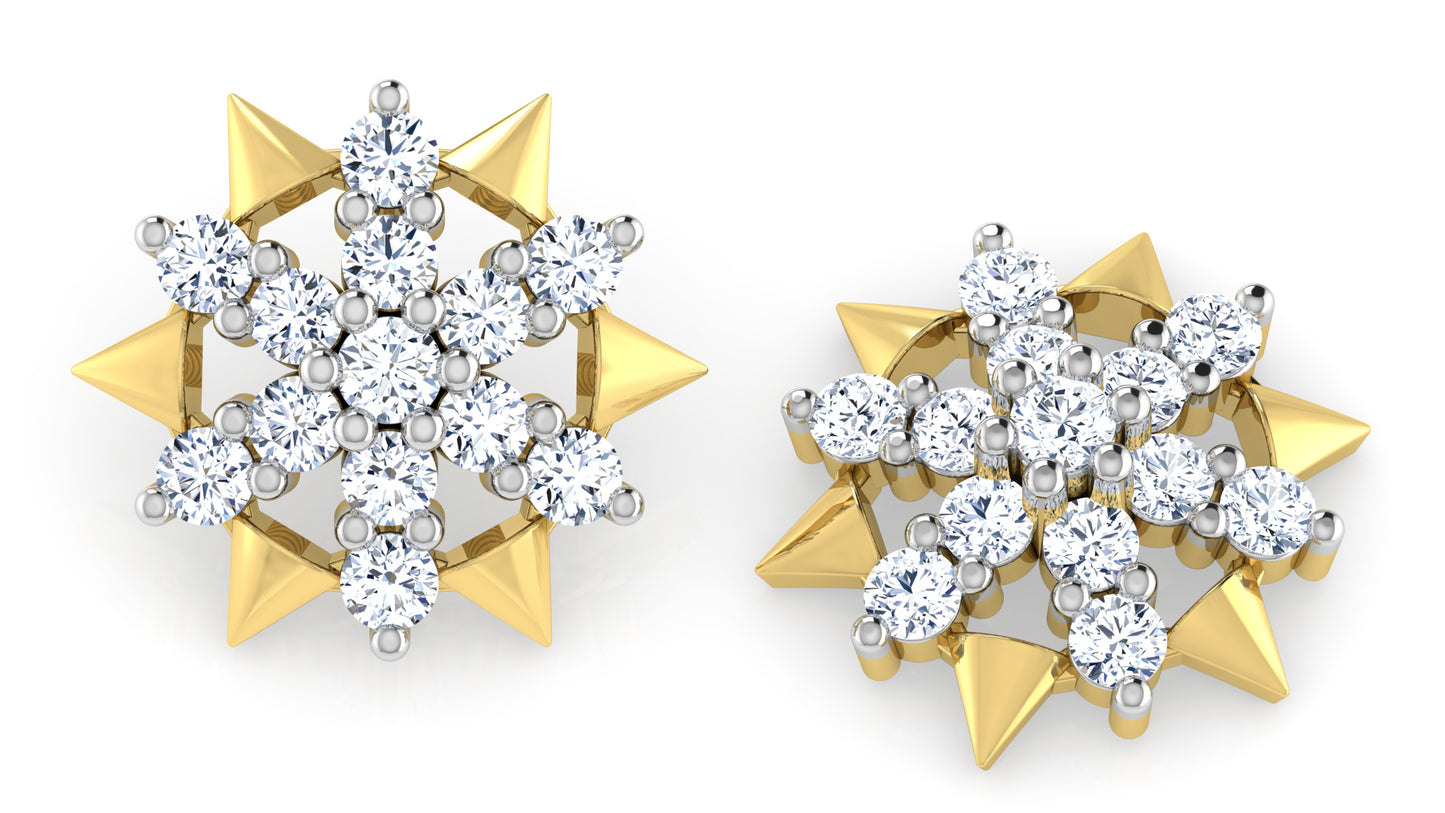 Stars n Cones Diamond Earrings