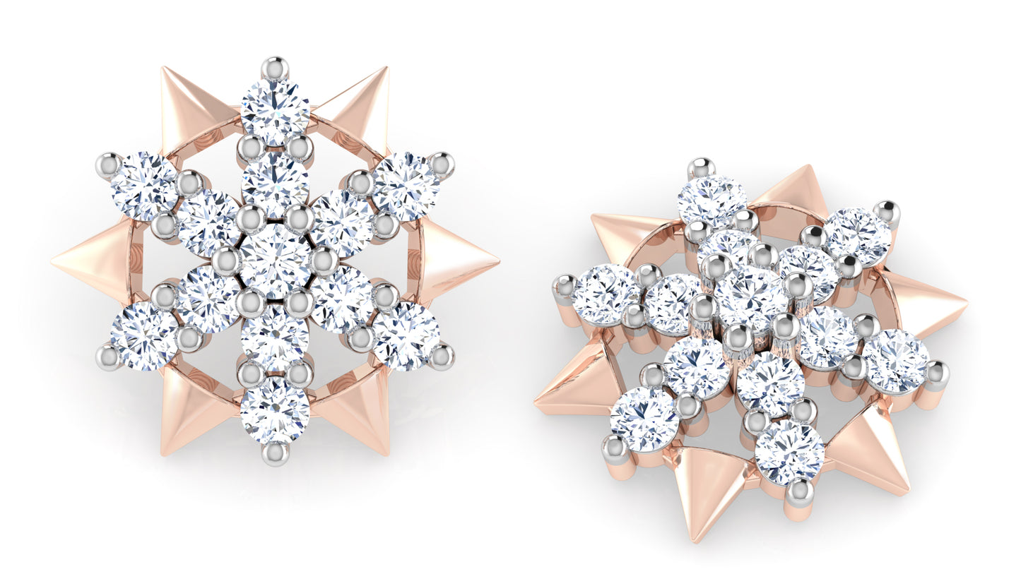 Stars n Cones Diamond Earrings