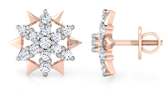 Stars n Cones Diamond Earrings